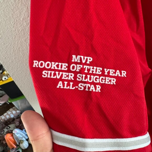 Los Angeles Angels Mike Trout #27 Red Jersey Size Large - Picture 6 of 7